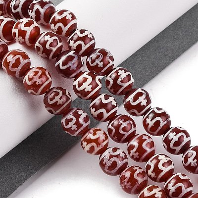 Tibetan Style dZi Beads G-U006-06A-02-1