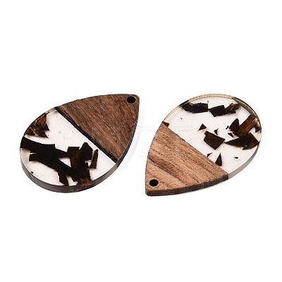 Epoxy Resin & Walnut Wood Pendants RESI-T057-11D-1