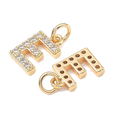 SHEGRACE Brass Micro Pave Clear Cubic Zirconia Pendants XGRQ29248-394G-E-1