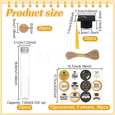 32Pcs PET Beads Containers AJEW-OC0016-17-1