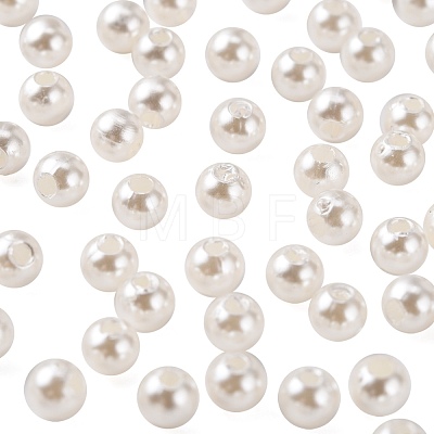 Imitation Pearl Acrylic Beads PL607-1-1