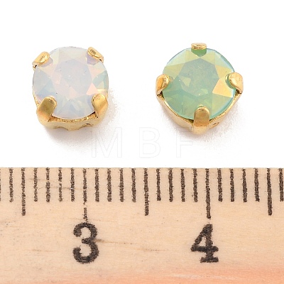Flat Round Opal Sew On Rhinestones RGLA-G024-12A-G-1