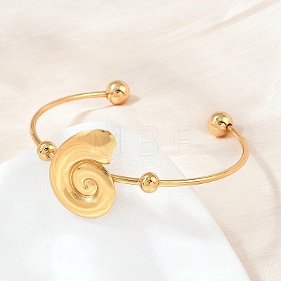 Ocean Theme 304 Stainless Steel Cuff Bangles SA-Z002-02G-03-1