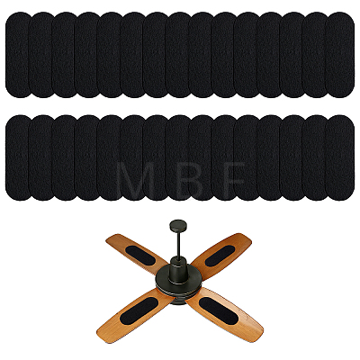 30Pcs Cotton Activated Carbon Air Filter Pad for Ceiling Fan AJEW-WA0004-18-1