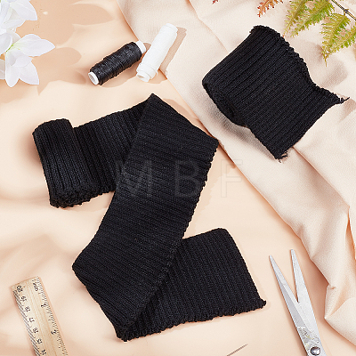 95% Cotton & 5% Elastic Fiber Ribbing Fabric for Cuffs FIND-WH0136-02C-1