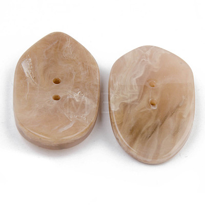 2-Hole Cellulose Acetate(Resin) Buttons BUTT-S026-020-1