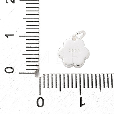 925 Sterling Silver Enamel Flower Charms LS-STER-D300-04S-03-1