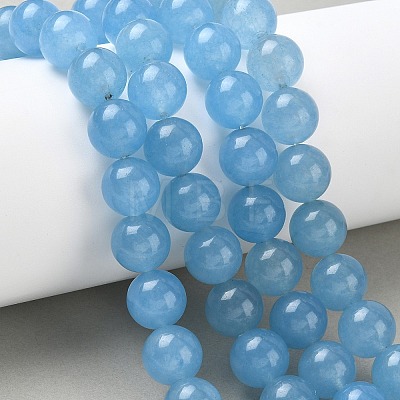 Dyed Natural Malaysia Jade Beads Strands G-G021-01D-09-1