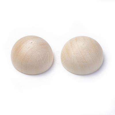 Wood Cabochons WOOD-WH0021-07A-1
