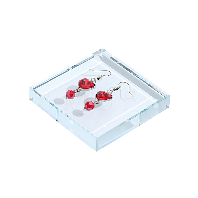 Transparent Glass Display Pedestals ODIS-WH0038-298B-1
