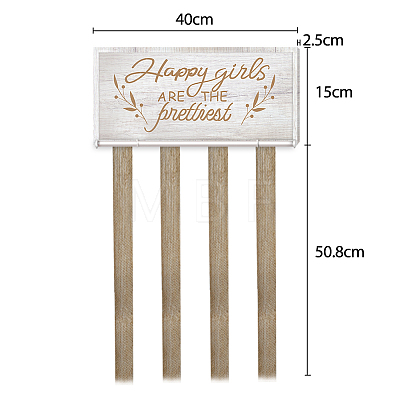 Wood Hanging Welcome Sign HJEW-WH0076-001-1