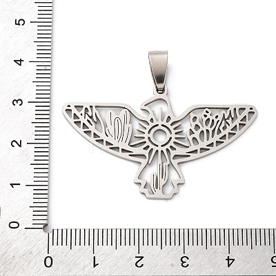 201 Stainless Steel Pendants STAS-V013-09P-1