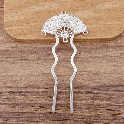 Ancient Style Alloy with Iron Hair Fork Finding PW-WG5E3DD-02-1