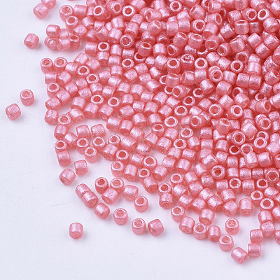 Pearlized Cylinder Seed Beads SEED-Q036-02A-E07-1