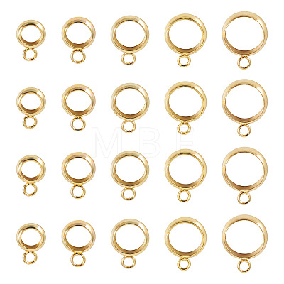 20Pcs 5 Styles 201 Stainless Steel Tube Bails STAS-TADJ0001-04G-1