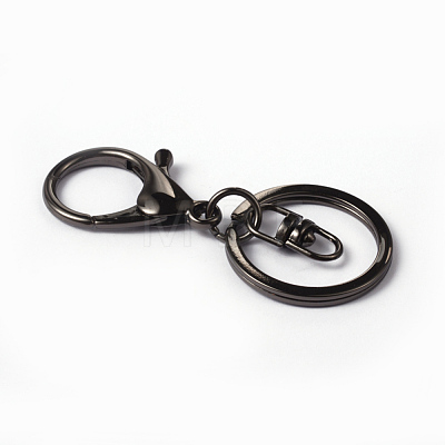 Alloy Keychain Clasp Findings X-KEYC-M180-02-1
