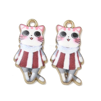 Printed Alloy Pendants ENAM-K076-36G-06-1