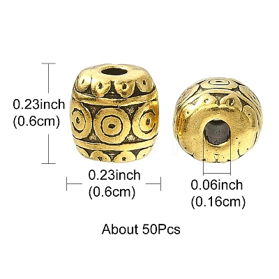 Tibetan Style Alloy Beads PALLOY-YW0001-78-1