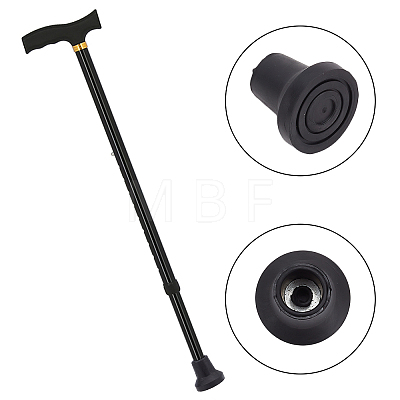 Gorgecraft 4Pcs Anti-slip Rubber Walking Stick Footpad Accessories FIND-GF0002-10A-1
