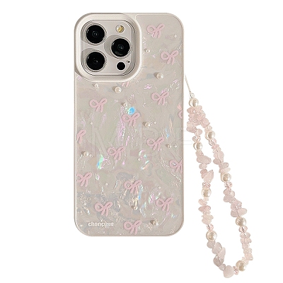 3D Flower Bowknot TPU Plastic Mobile Phone Cover PW-WGEE7EB-07-1