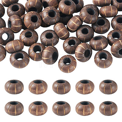 Wood European Beads WOOD-TA0003-09D-1