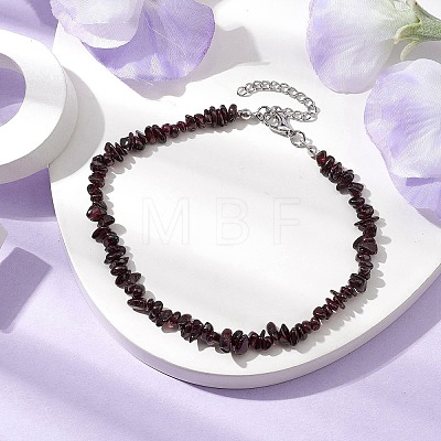 Natural Gemstone Beads Anklets AJEW-AN00583-11-1