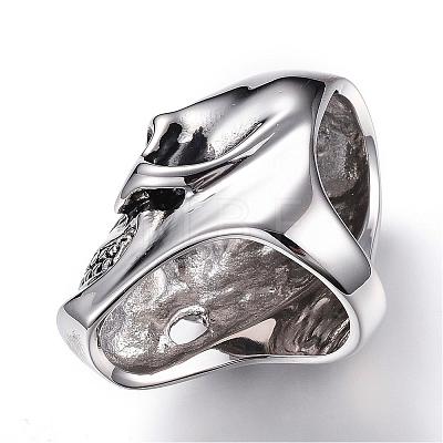 304 Stainless Steel Finger Rings RJEW-G075-01P-M-1