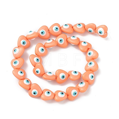 Evil Eye Resin Beads Strands RESI-F040-01G-1