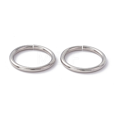 Non-Tarnish 304 Stainless Steel Open Jump Rings X-STAS-C040-01G-P-1