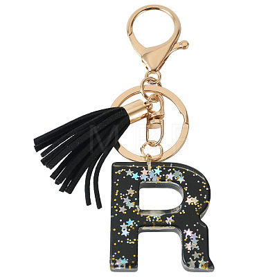 1Pc Resin Letter Keychains KEYC-TADJ0001-09R-1