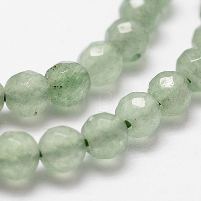 Natural Green Aventurine Beads Strands G-G736-17-6mm-1
