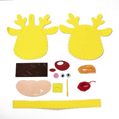 DIY Non-woven Christmas Theme Bag Kits DIY-Q031-01F-1