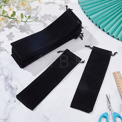 16Pcs Velvet Packing Pouches Drawstring Bags ABAG-GO0001-35-1