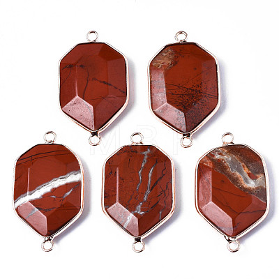 Natural Red Jasper Links Connectors G-S359-280G-1