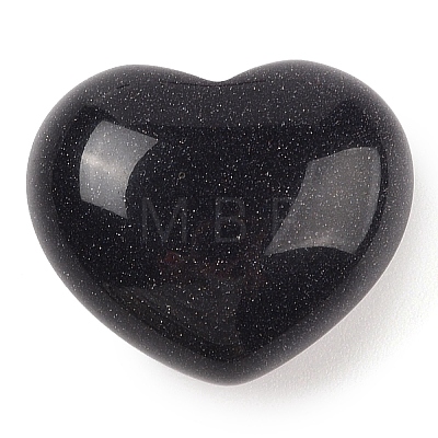 Synthetic Blue Goldstone Love Heart Stone G-I367-03K-1