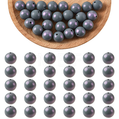30Pcs Round Silicone Beads SIL-SZ0004-23H-1