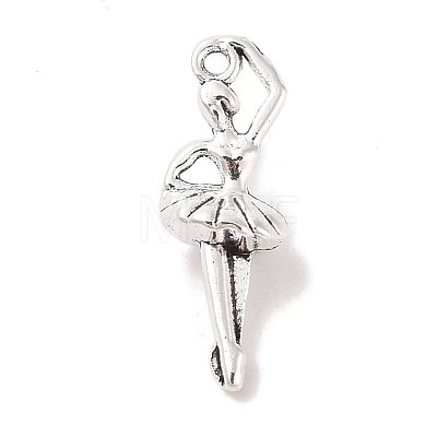 Tibetan Style Alloy Ballerina/Ballet Dancer Pendants TIBEP-Q043-162-RS-1