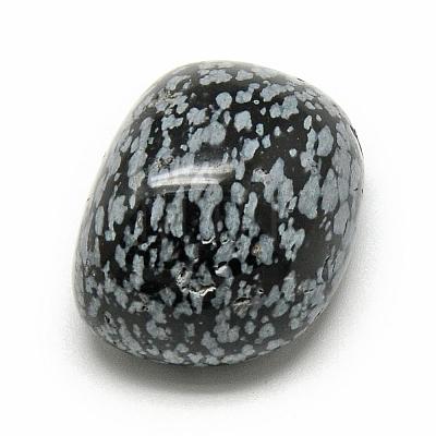 Natural Snowflake Obsidian Gemstone Beads G-S218-09-1