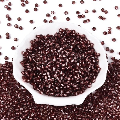 Silver Lined Glass Seed Beads SEED-T007-18A-13-1