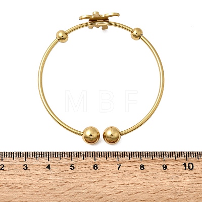 201 Stainless Steel Cuff Bangles BJEW-Z151-02G-03-1