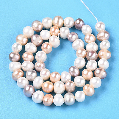 Natural Cultured Freshwater Pearl Beads Strands PEAR-N013-07F-01-1