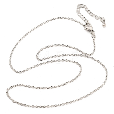 Brass Cable Chain Necklaces for Women NJEW-D302-48P-1