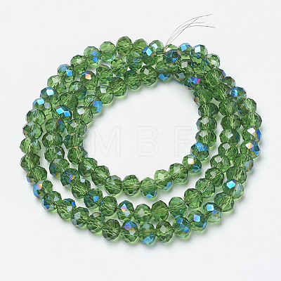Electroplate Glass Beads Strands EGLA-A034-T2mm-I02-1