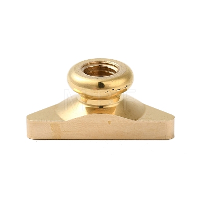 Golden Plated Triangle Shaped Wax Seal Brass Stamp Head STAM-K001-04G-12-1