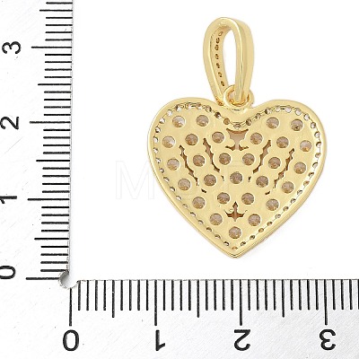 Brass Micro Pave Cubic Zirconia Pendants KK-P293-06G-1