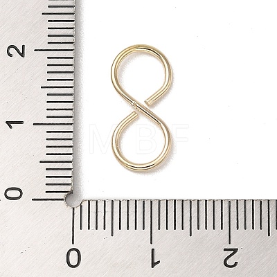 Brass S-Hook Clasps KK-L208-67G-1
