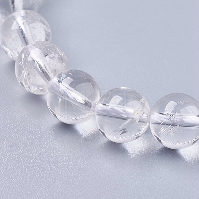 Natural Quartz Crystal Beads Strands X-G-R193-05-6mm-1