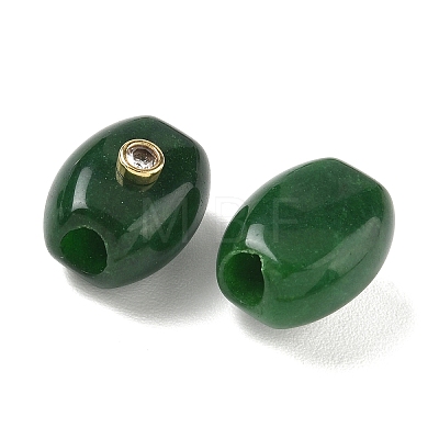 Dyed Natural White Jade European Beads GG-CBA105B-02K-G-1