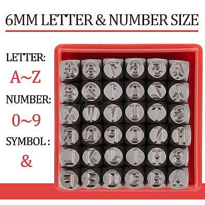Iron Seal Stamps Set AJEW-F039-02-1