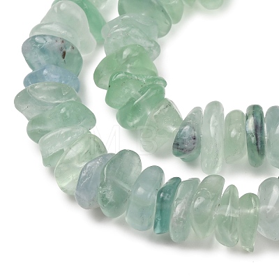 Natural Green Fluorite Beads Strands G-Z155-B02-01-1